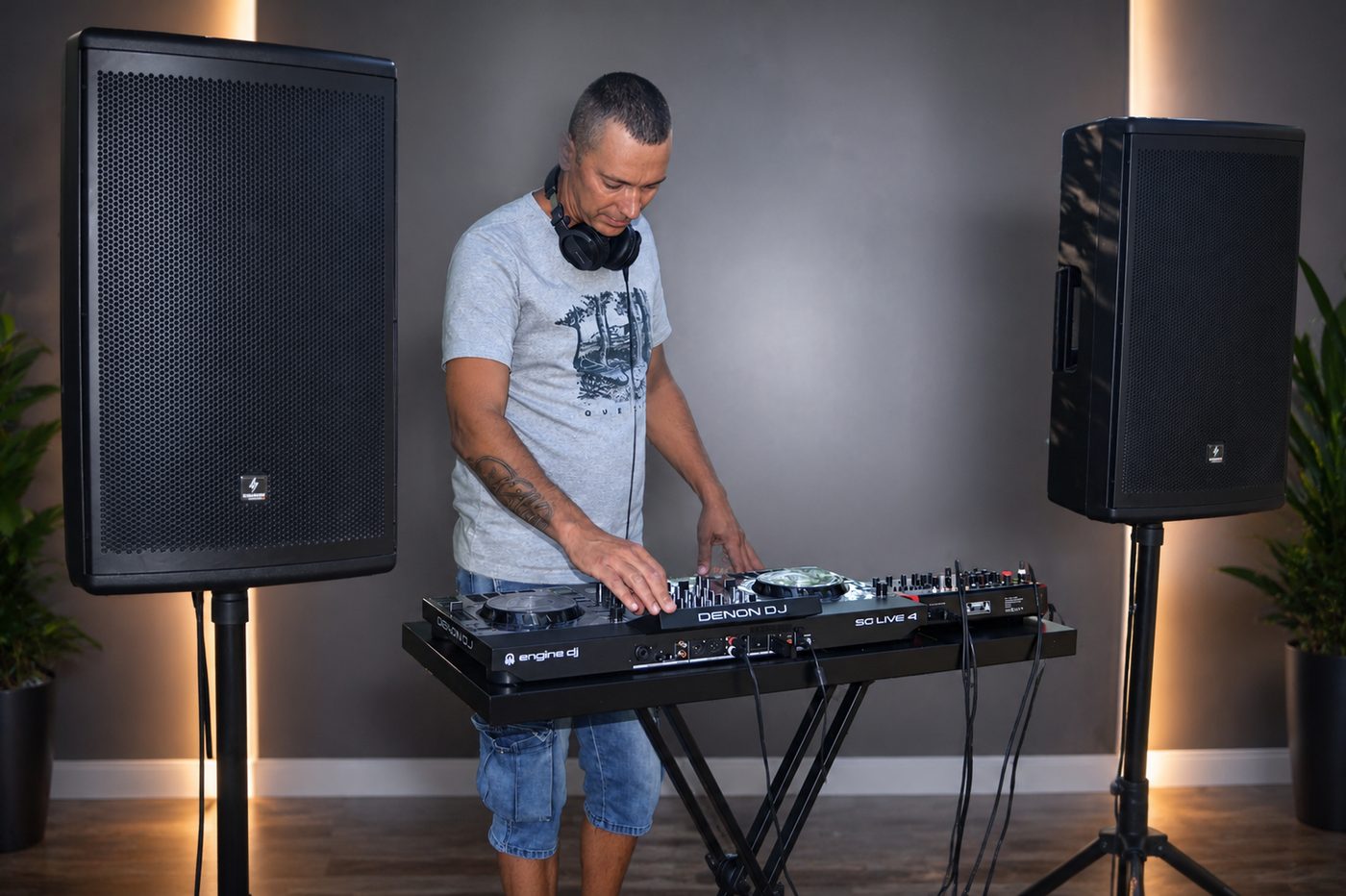 DJ After behind the decks